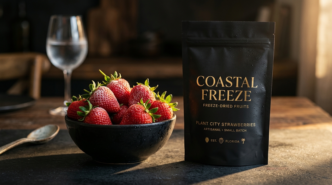 Coastal Freeze Luxury Pouch Packaging