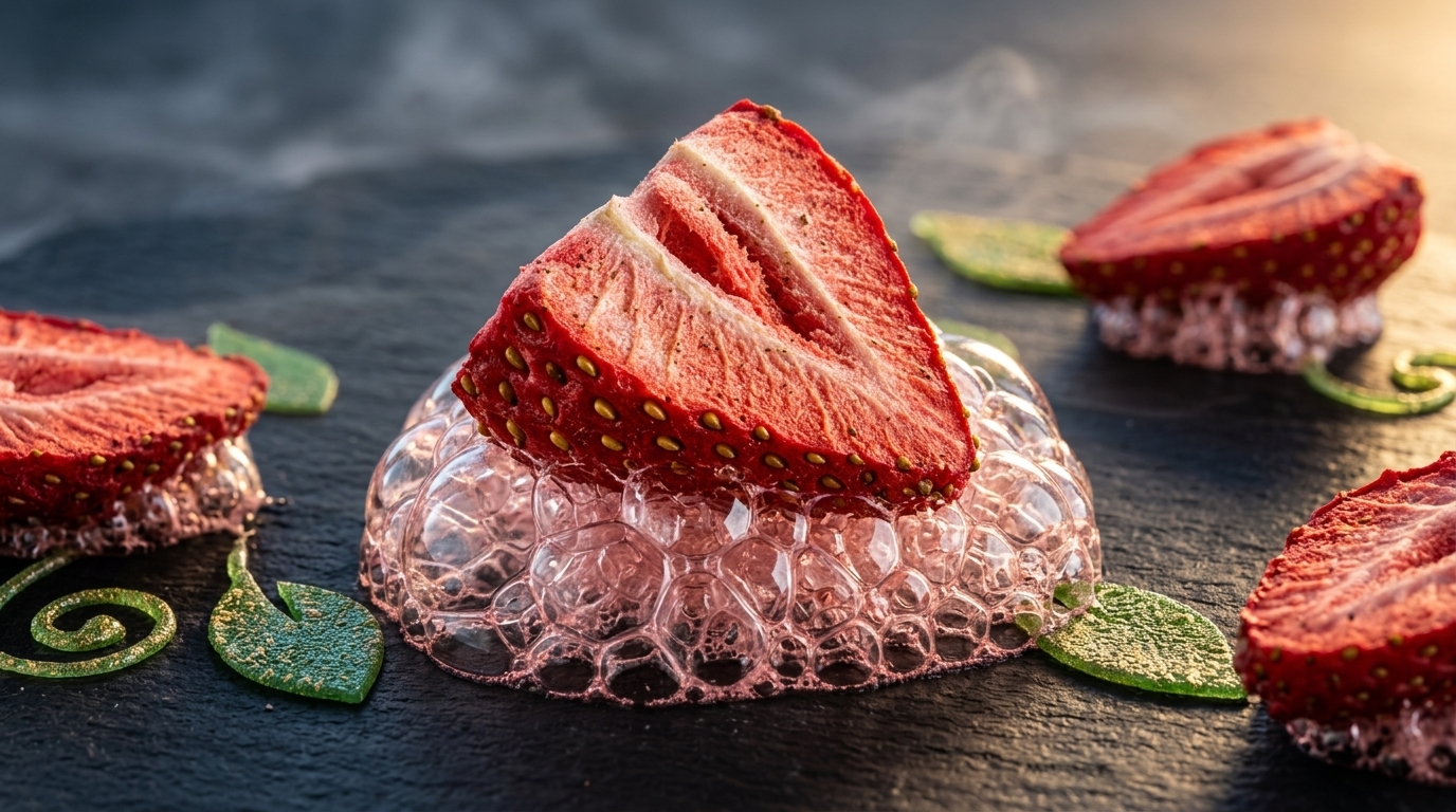 Strawberry Cloud Crunch 4K Macro