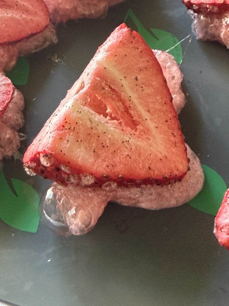Real Sublimated Strawberry Triangle Matrix